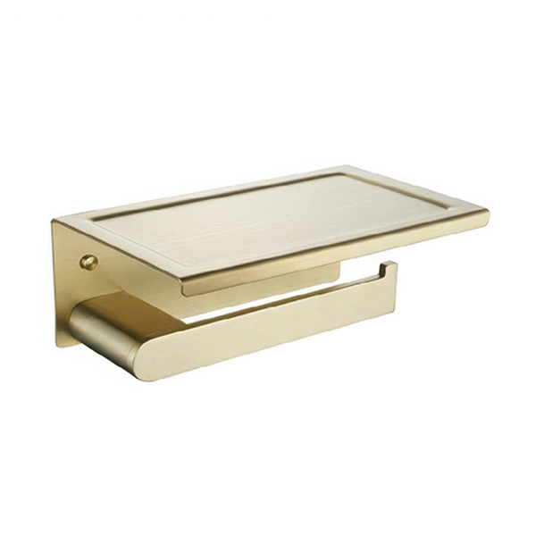 浴室挂件:304不锈钢(拉丝锆金) 纸巾架